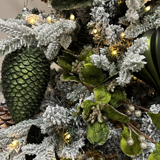 Matte Moss Green Pinecone Ornament
