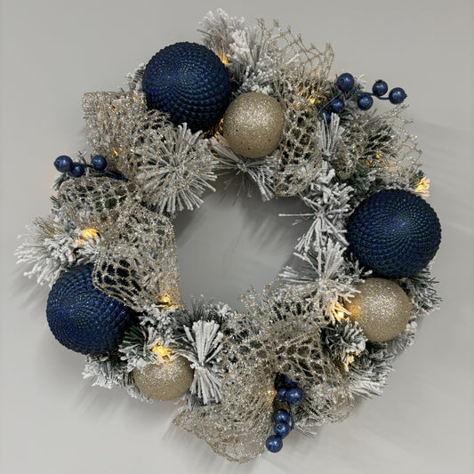 Midnight Blue Durian Bauble - 10cm - My Christmas