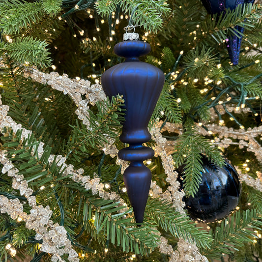 Midnight Blue Glass Finial