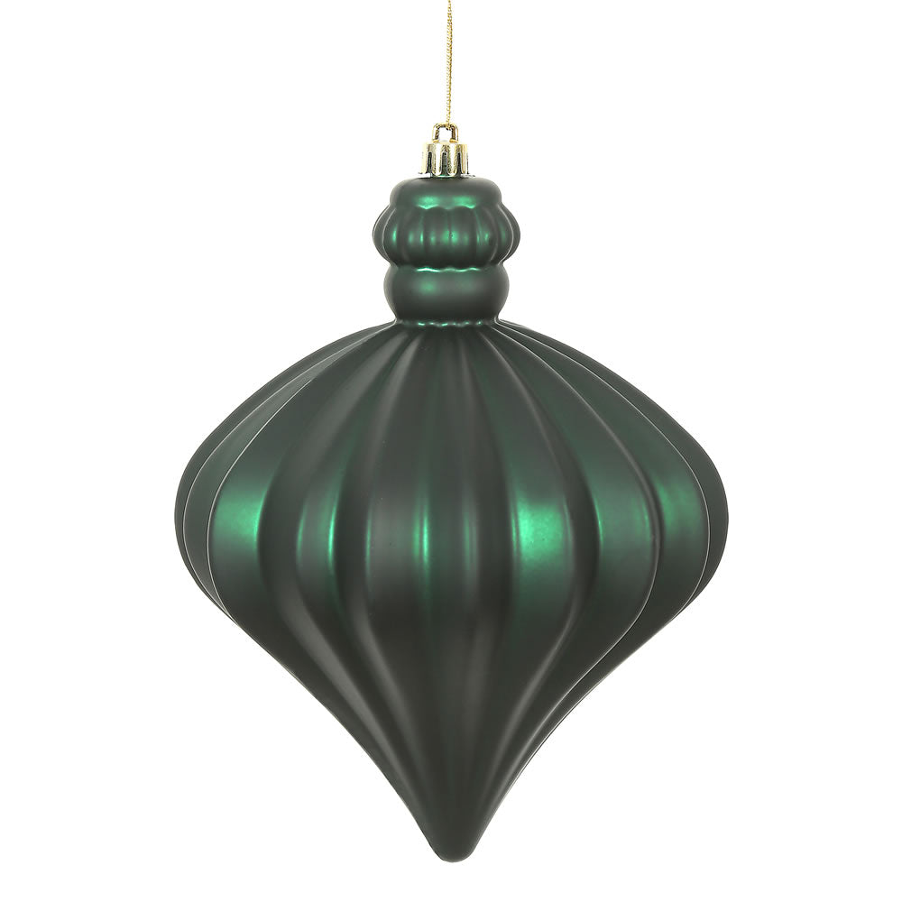 Midnight Green Matte Onion Ornament - 15cm