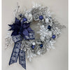 Midnight Noel on Flocked Wreath - 45cm