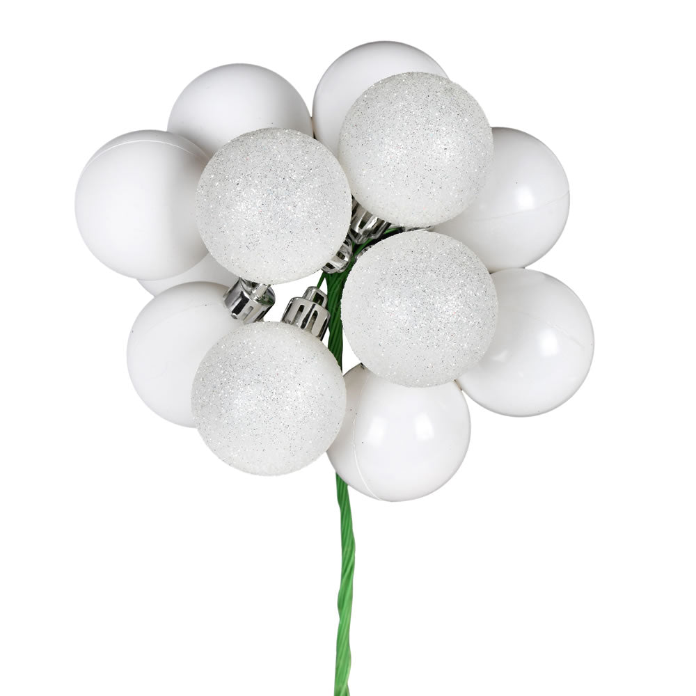 White Bauble Cluster Pick - Small