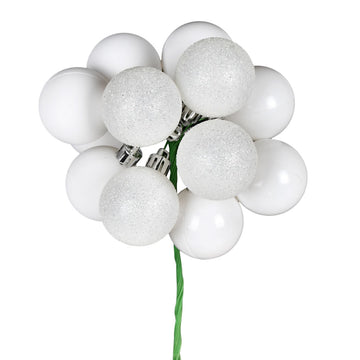 White Bauble Cluster Pick - Small