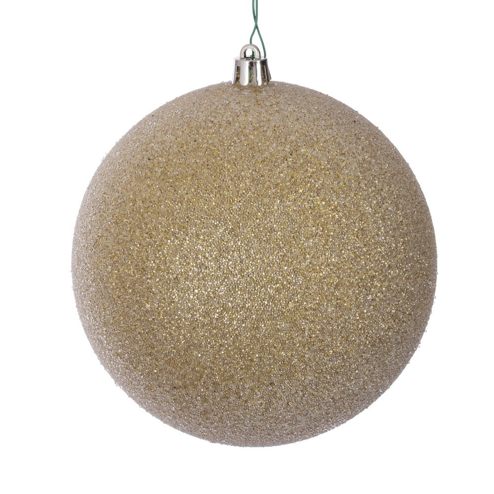 Gold Iced Bauble - 15cm