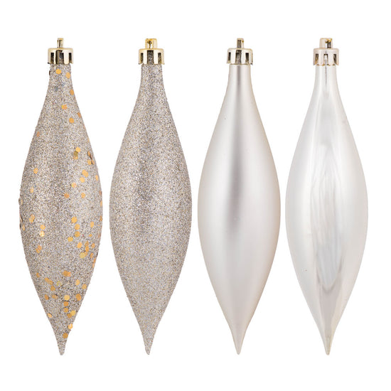 Champagne Drop Finial Ornament - Box of 8