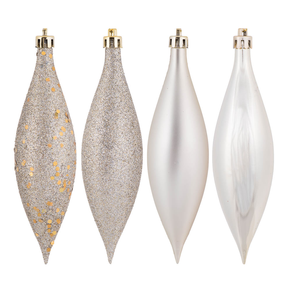 Champagne Drop Finial Ornament - Box of 8