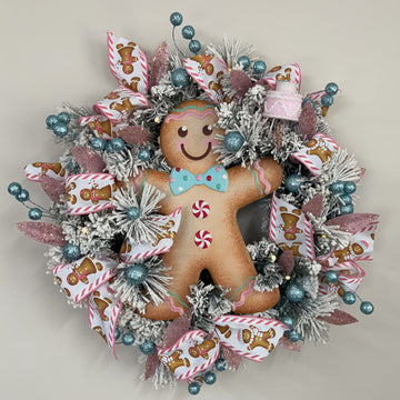 Pastel Gingerbread Wreath - 45cm