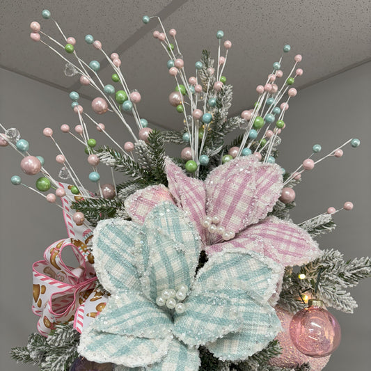 Pearl, Lime & Turquoise Ball Spray - My Christmas