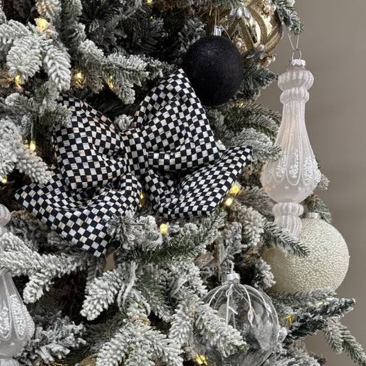 Clear Frosted Finial - 20cm