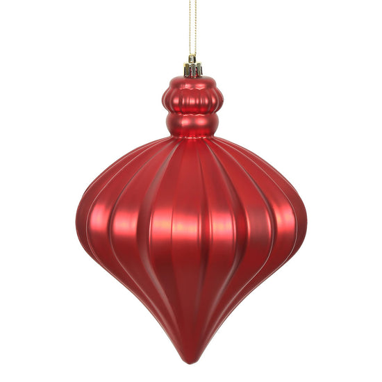 Red Matte Onion Ornament - 15cm