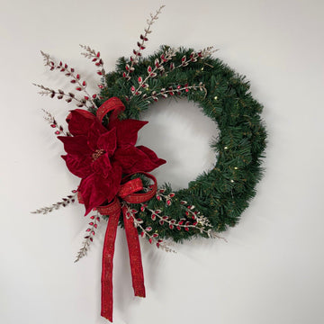 Red Velvet Wreath - 45cm