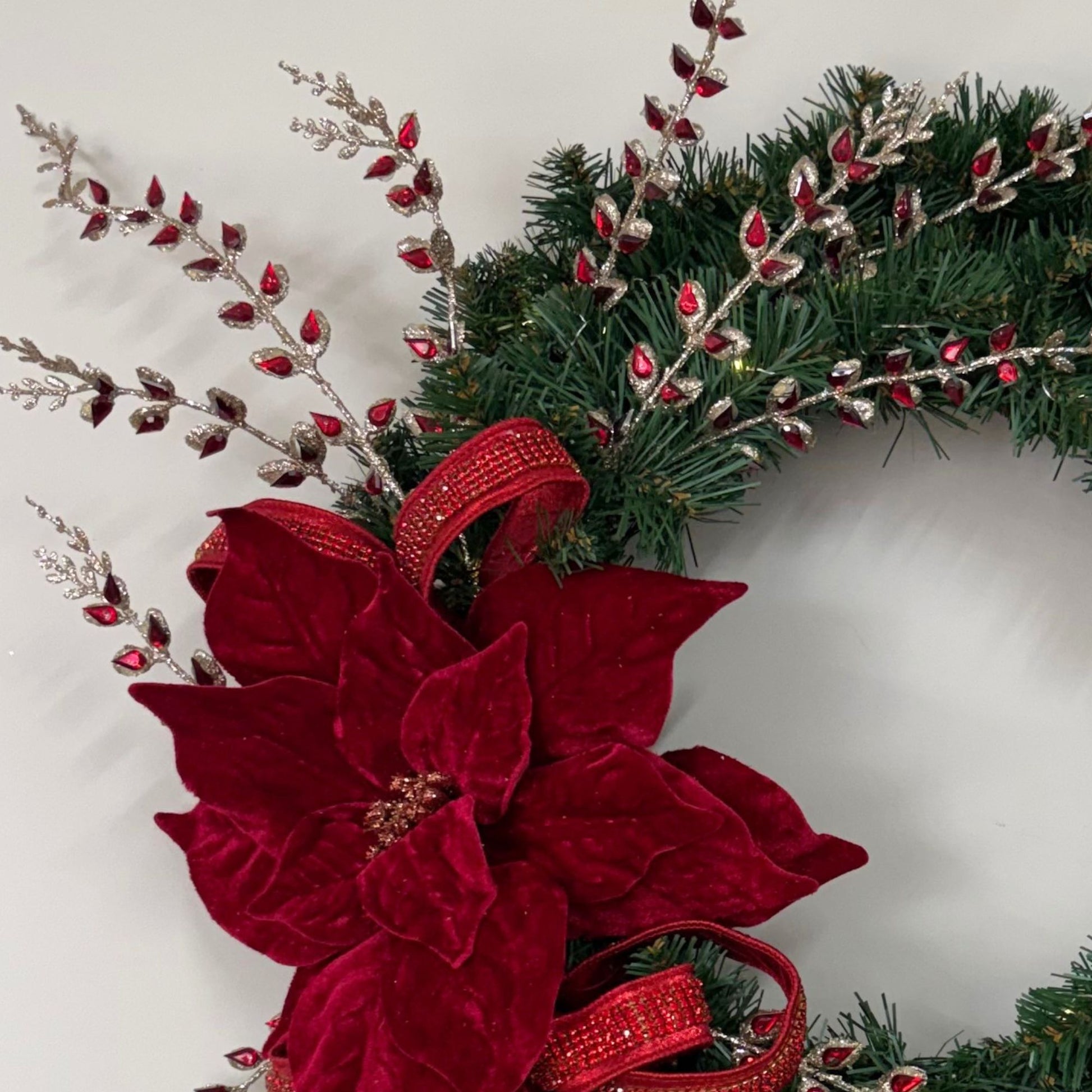 Red Velvet Wreath - 45cm