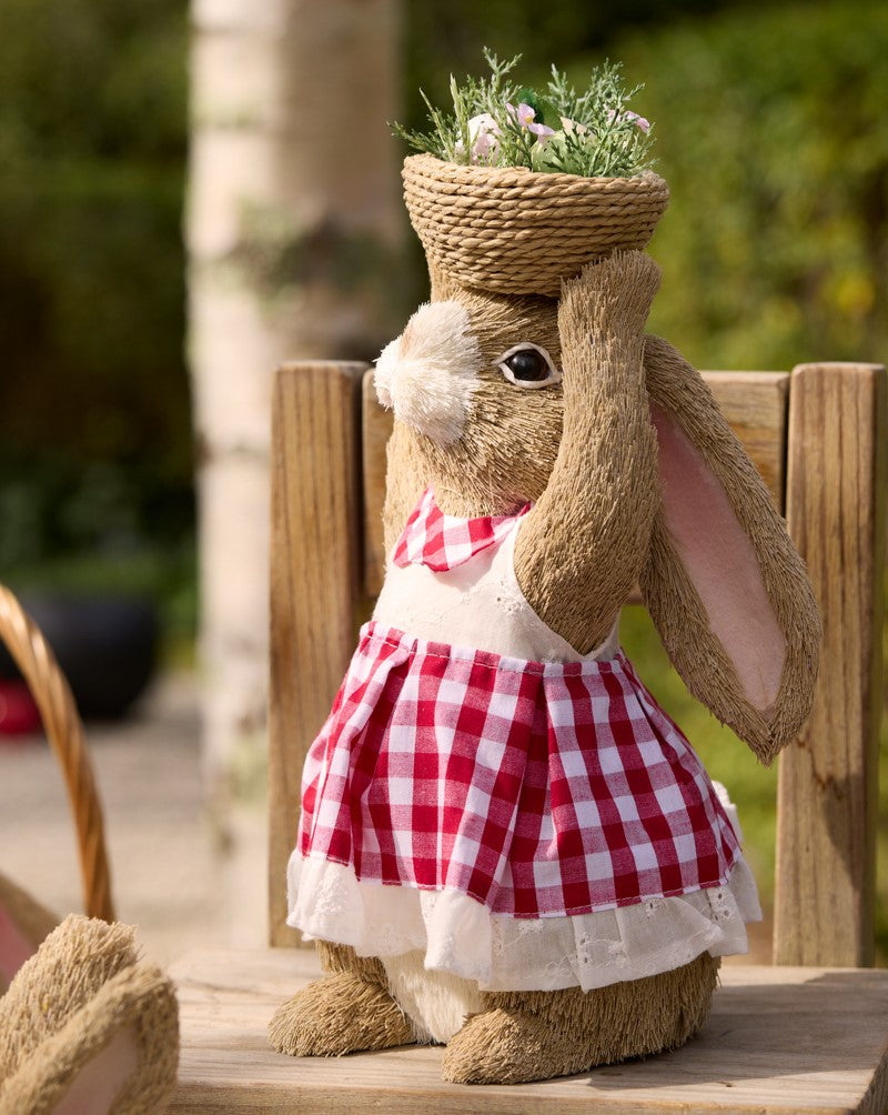 Strawberry Cottage Rabbit with Basket