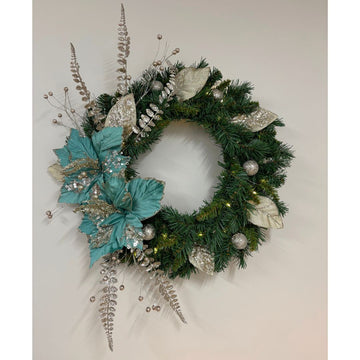 Tiffany Dreams on Green Wreath