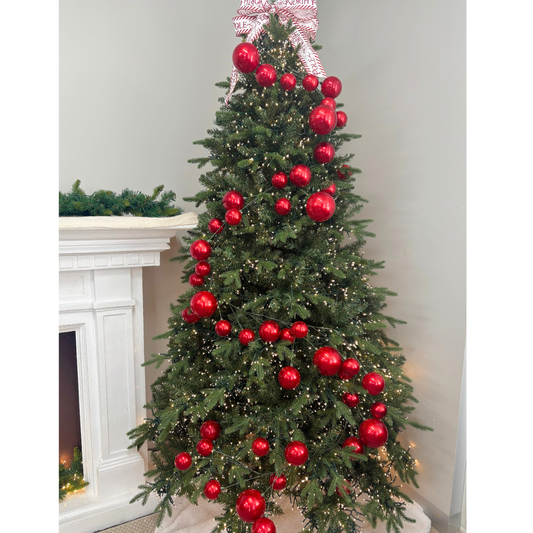 Champagne And Rose Bauble Garland - 300cm