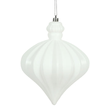 White Matte Onion Ornament - 15cm