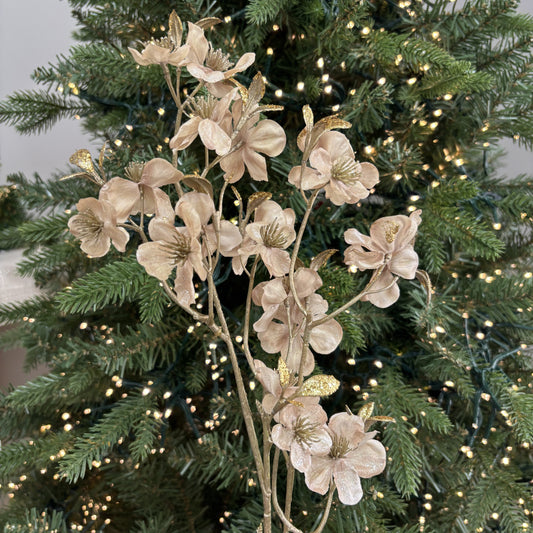 Almond Blossom Metallic Spray - My Christmas