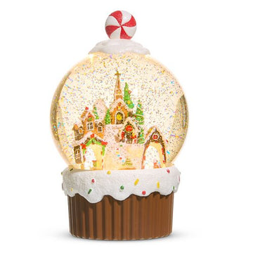Animated Gingerbread Village Water Globe - My Christmas