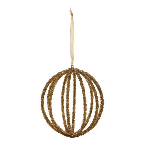 Antique Gold Ball Ornament - 13cm - My Christmas