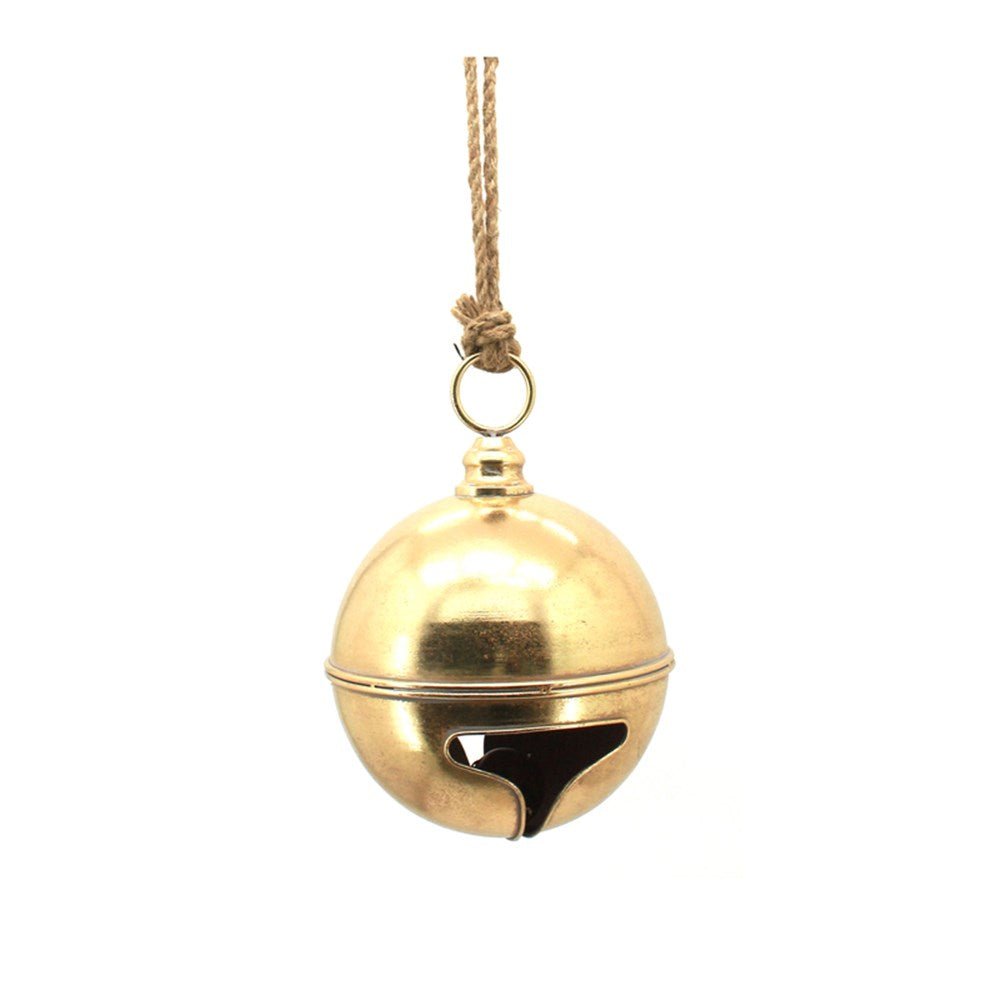 Antique Gold Metal Bell - My Christmas