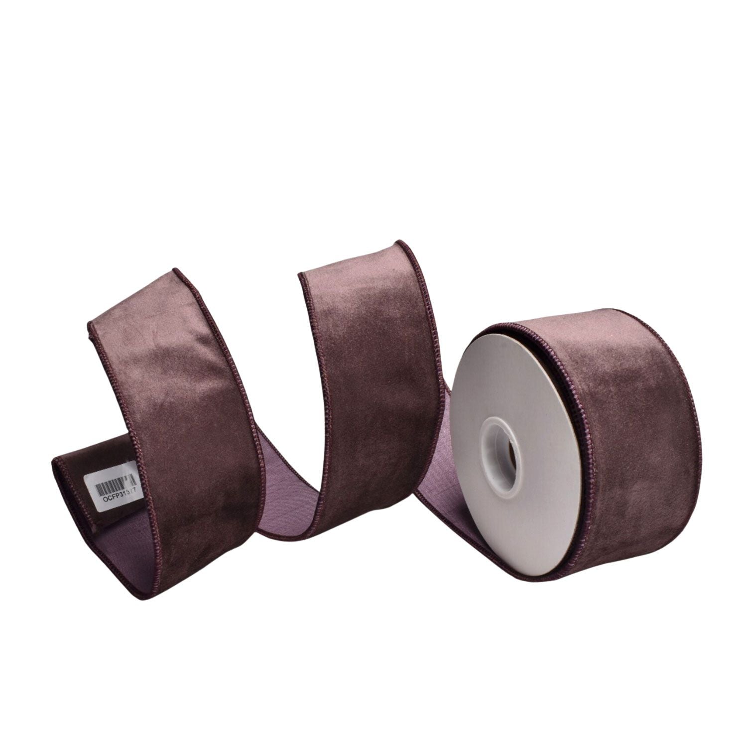 Aubergine Satin Ribbon - 64mm - My Christmas