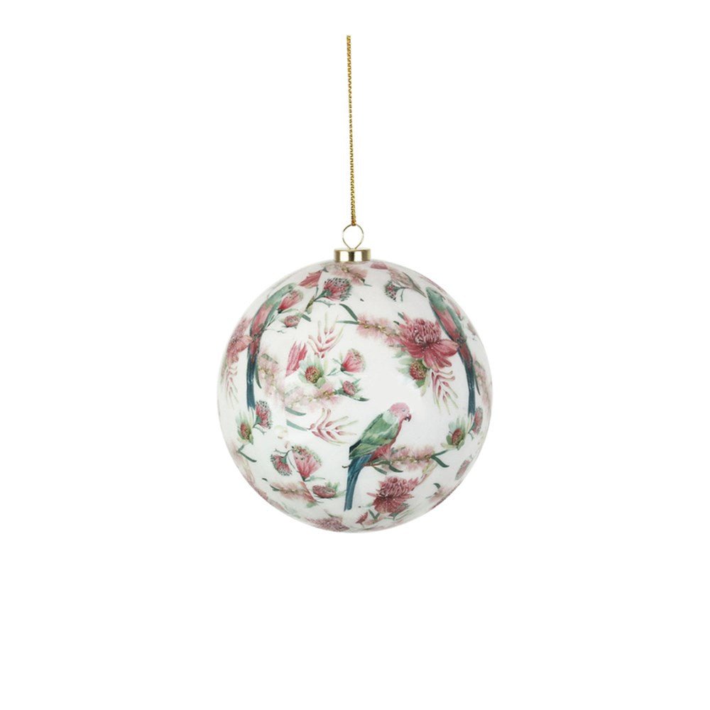 Australiana Pink Parrot Bauble - My Christmas