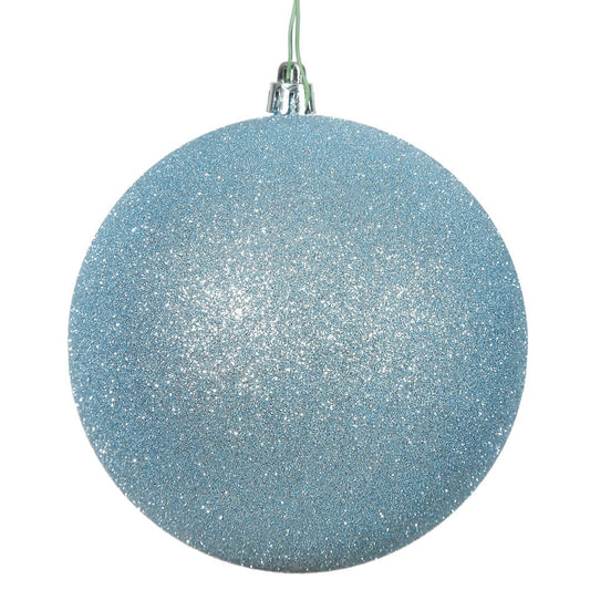 Baby Blue Glitter Ball - 20cm - My Christmas