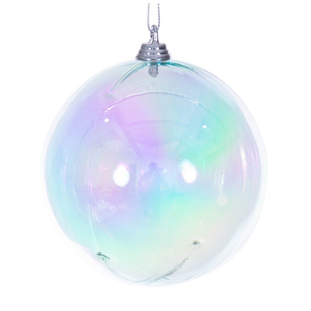 Baby Blue Iridescent Bauble - My Christmas