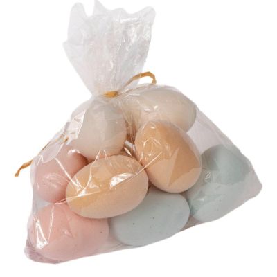 Bag of Pastel Flocked Eggs - My Christmas