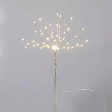 Battery Operated Micro LED Decorative Twig Firework - Gold - My Christmas
