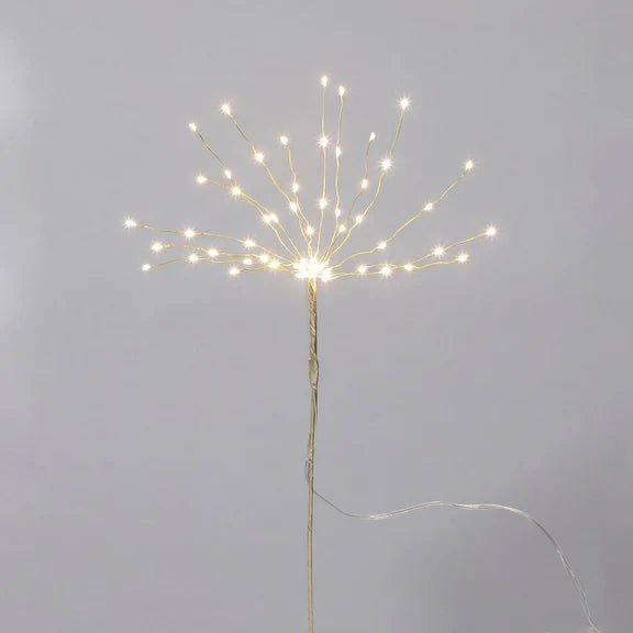 Battery Operated Micro LED Decorative Twig Firework - Gold - My Christmas