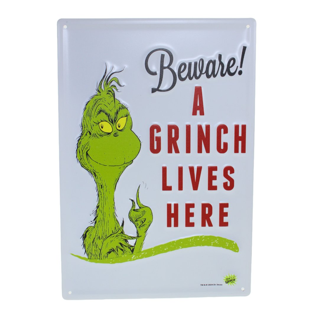 Beware Grinch Sign - My Christmas