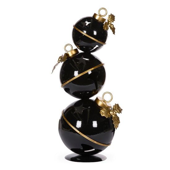 Black and Gold Metal Bell Stack - 63cm - My Christmas