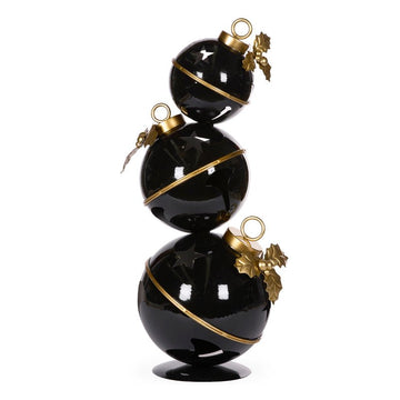 Black and Gold Metal Bell Stack - 63cm - My Christmas