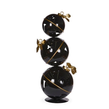 Black and Gold Metal Bell Stack - 90cm - My Christmas