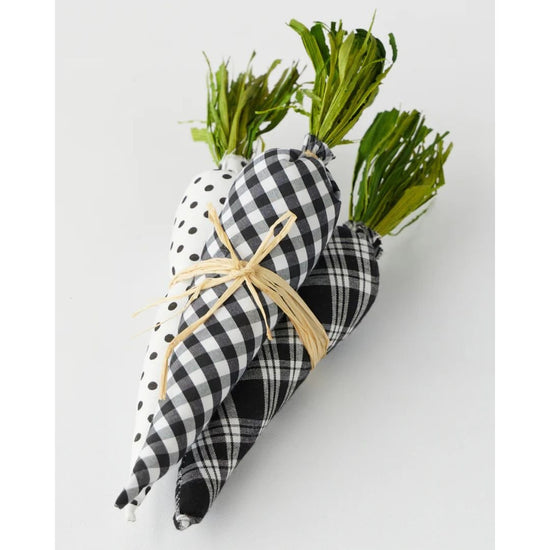 Black and White Bunch O' Carrots - My Christmas