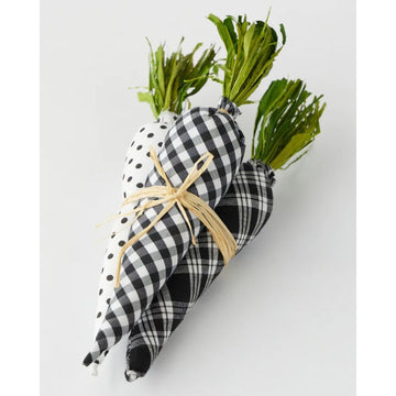 Black and White Bunch O' Carrots - My Christmas