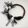 Black and White Halloween Wreath - My Christmas