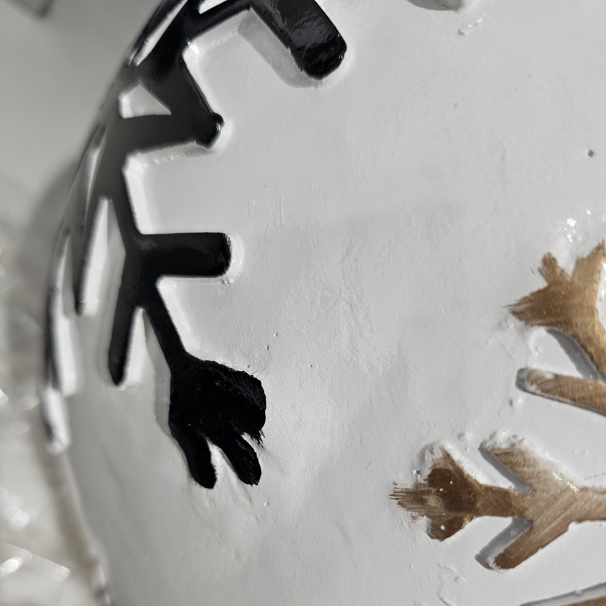 Black and White Large Bauble Decor - Seconds - My Christmas