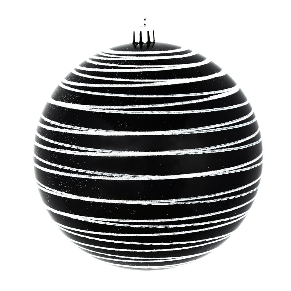 Black Candy Finish Bauble Ornament - My Christmas