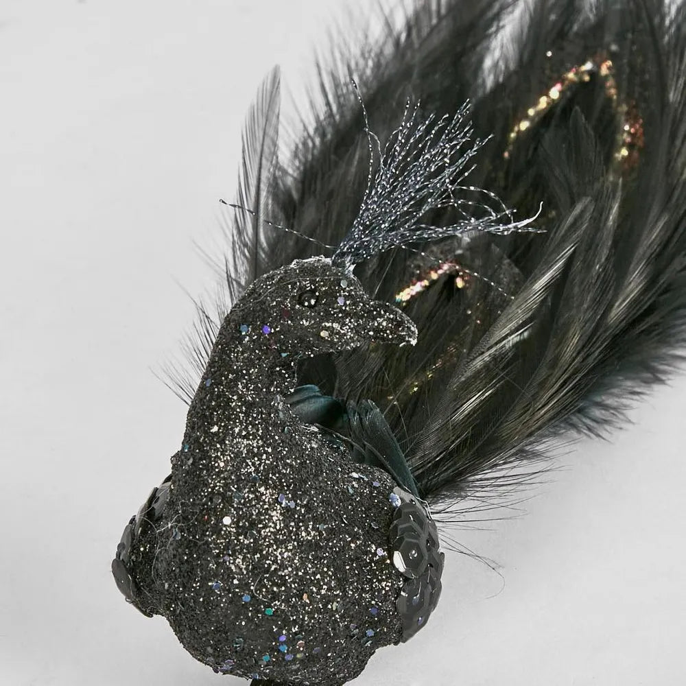 Black Clip on Peacock - My Christmas