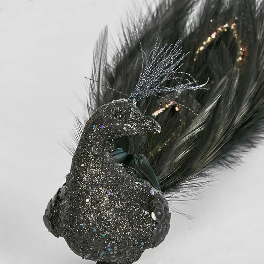 Black Clip on Peacock - My Christmas