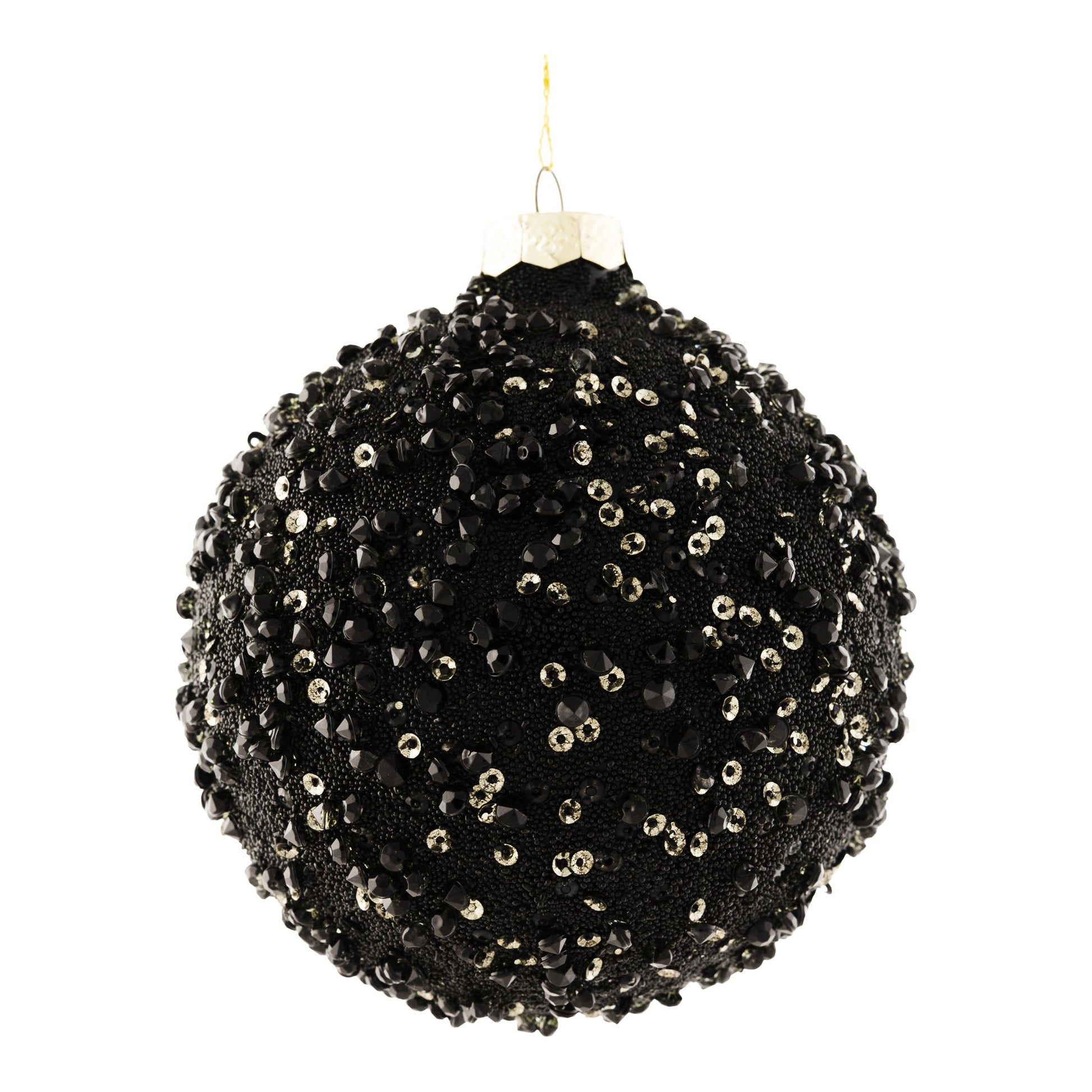 Black Crystal Ball Ornament - My Christmas