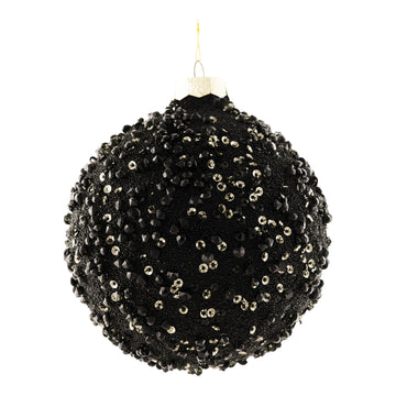 Black Crystal Ball Ornament - My Christmas