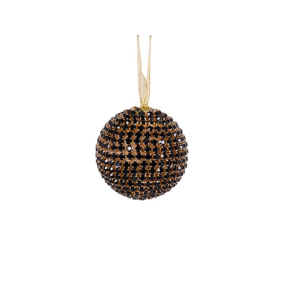 Black Crystal Bauble - 7cm - My Christmas
