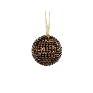 Black Crystal Bauble - 7cm - My Christmas