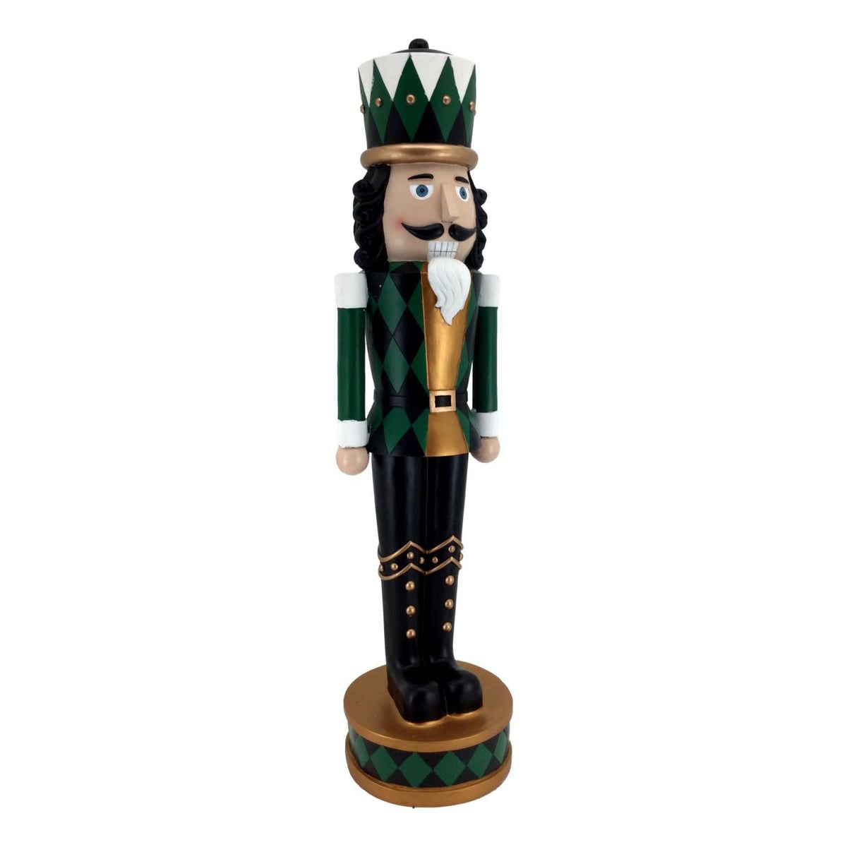 Black, Gold and Green Nutcracker - 96cm - My Christmas