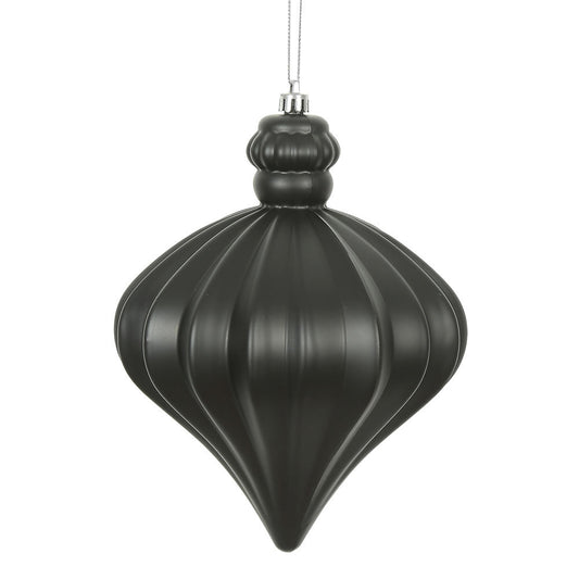 Black Matte Onion Ornament - 15cm - My Christmas