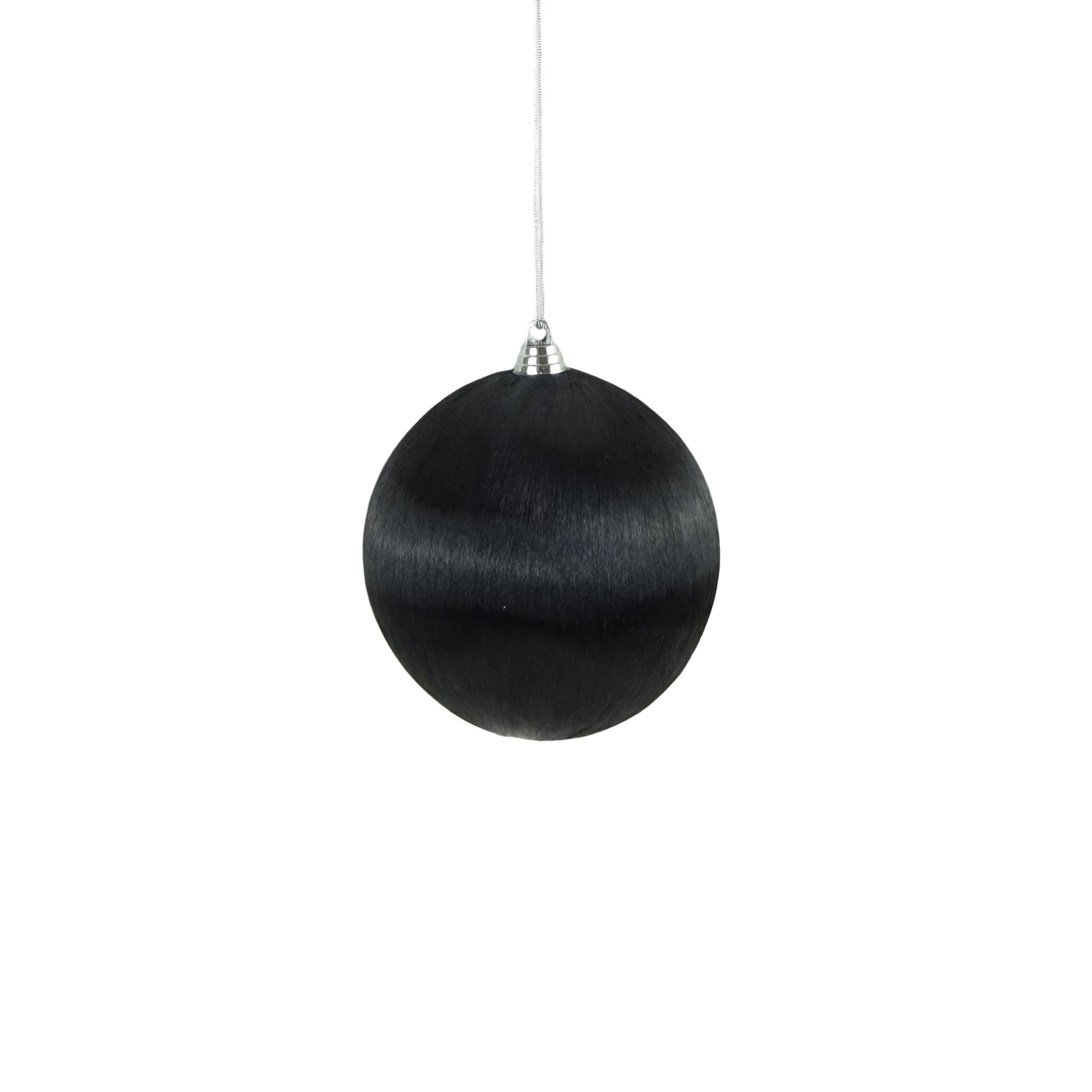 Black Satin Wrap Bauble - My Christmas