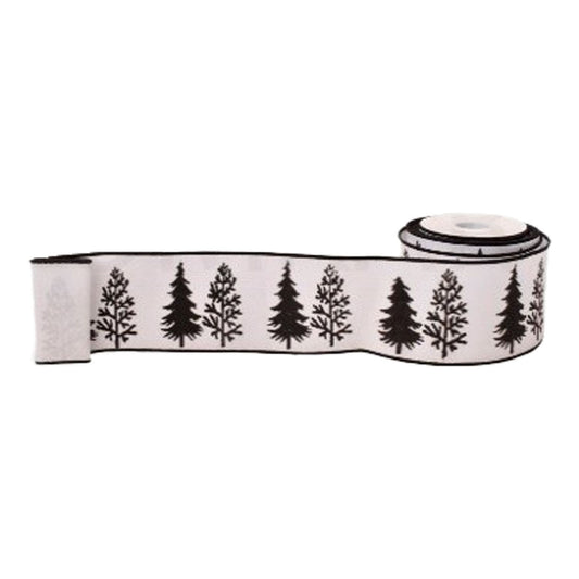 Black Tree Ribbon - 100mm - My Christmas